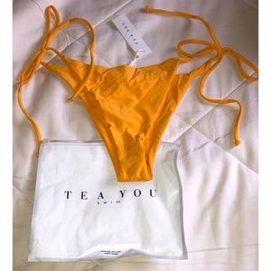 BRAND NEW - TEA YOU - MUSTARD STRING BOTTOM - M/L
